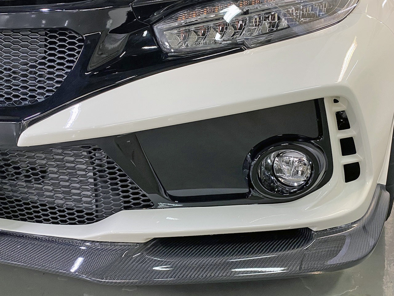 SPOON AERO BUMPER FRONT CARBON FOR HONDA CIVIC FK KOUKI K20C 71101-FK8-210