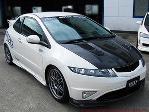 FEEL'S HONDA TWINCAM LIGHTWEIGHT BONNET (WITH AIR DUCT) FRP FOR HONDA CIVIC FN2 TYPE R EURO FEELS-00346