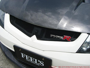 FEEL'S HONDA TWINCAM SPORTS FRONT GRILL FRP FOR HONDA CIVIC FN2 TYPE R EURO FEELS-00352