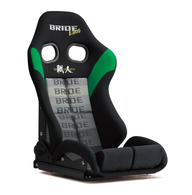 BRIDE STRADIA III KEIICHI TSUCHIYA SPECIAL EDITION MODEL BLACK & GREEN SUPER ARAMID BLACK SHELL STANDARD CUSHION G71DSR
