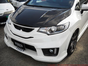 FEEL'S HONDA TWINCAM LIGHTWEIGHT BONNET (WITH AIR DUCT) FRP FOR HONDA FIT GK FEELS-00598