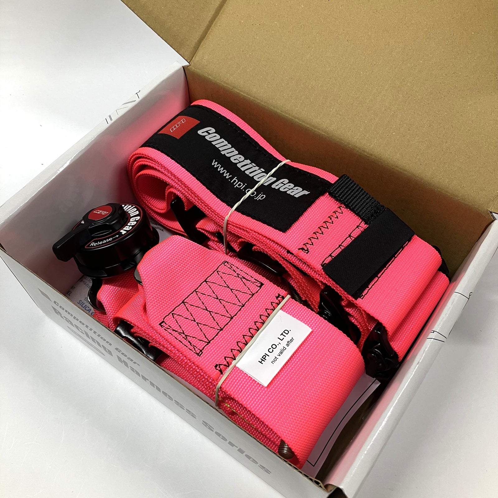 HPI 4-POINT RACING HARNESS FLUORESCENT PINK RIGHT (INNER BUCKLE) HPRH-5000PK-R