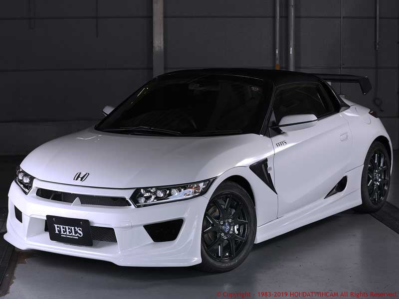 FEEL'S HONDA TWINCAM 3D GT WING TWILL CARBON FOR HONDA S660 JW5 FEELS-00805
