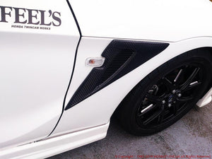 FEEL'S HONDA TWINCAM FRONT FENDER DUCT TWILL CARBON FOR HONDA S660 JW5 FEELS-00807