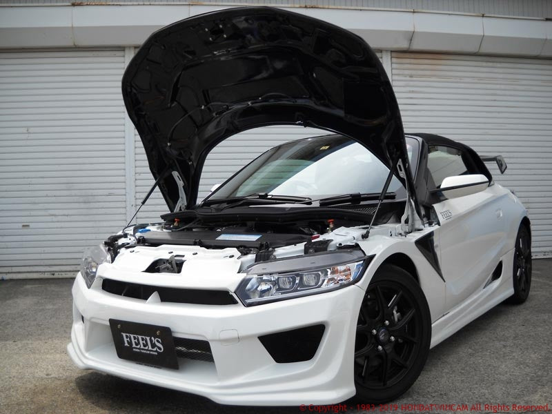 FEEL'S HONDA TWINCAM LIGHTWEIGHT BONNET (WITH AIR DUCT) TWILL WEAVE CARBON FOR HONDA S660 JW5 FEELS-00802