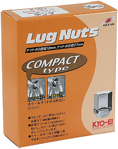 KYO-EI LUG NUT COMPACT TYPE 16PCS M12xP1.5 K101-16P