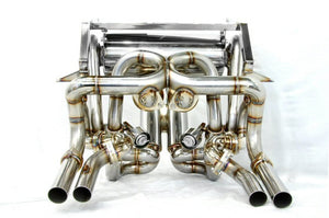 KREISSIEG F1 SOUND VALVETRONIC EXHAUST SYSTEM STAINLESS STEEL TAIL SANDBLASTED KSG LOGO MARK WITHOUT BUMPER FOR LAMBORGHINI DIABLO 5.0 VT SV ROADSTER LAD-04-STAINLESS-WITHOUTBUMPER