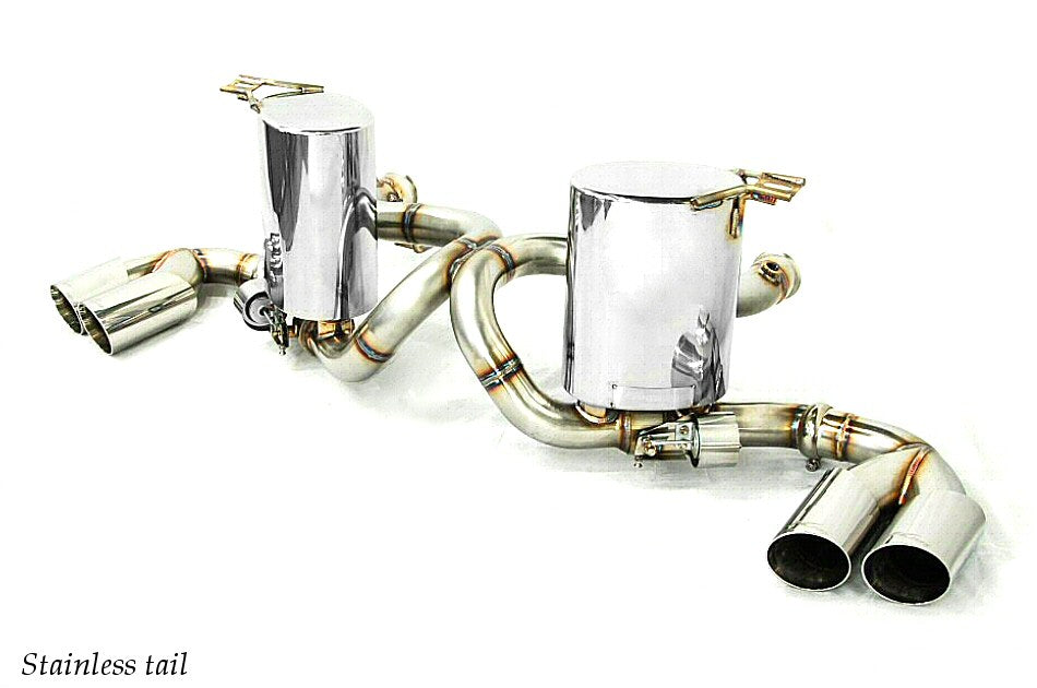 KREISSIEG F1 SOUND VALVETRONIC EXHAUST SYSTEM STAINLESS STEEL TAIL SANDBLASTED KSG LOGO MARK FOR LAMBORGHINI GALLARDO LAG-08-STAINLESS