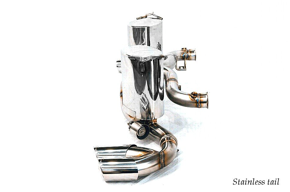 KREISSIEG F1 SOUND VALVETRONIC EXHAUST SYSTEM STAINLESS STEEL TAIL SANDBLASTED KSG LOGO MARK FOR LAMBORGHINI GALLARDO SPIDER LAG-03-STAINLESS