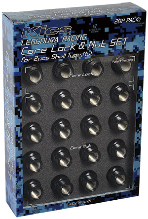KYO-EI PARTS PACKAGE LOCK & NUT SET 20PCS SET REDEYURA RACING SHELL TYPE M12xP1.5 LN11