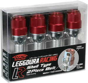 KYO-EI KICS LEGGDURA RACING BOLT (4PCS) RED M14xP1.5 KIC8045R4