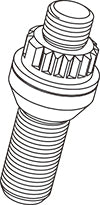 KYO-EI PARTS (ONE) BODY LOCK BOLT PART 1PC M12xP1.5 YL3145