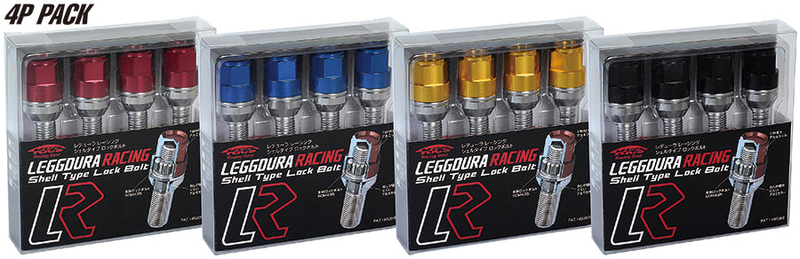 KYO-EI KICS LEGGDURA RACING LOCK BOLT (4PCS) RED M14xP1.5 KIL7045R