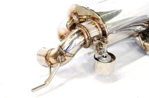 KREISSIEG CAT-BACK F1 SOUND VALVETRONIC EXHAUST SYSTEM STAINLESS STEEL FLOATING CURL TAIL SANDBLASTED KSG LOGO MARK IPS 6 SPEED AUTOMATIC FOR LOTUS EXIGE S V6 SUPERCHARGER LTEXS-01-STAINLESS-IPS-6AT