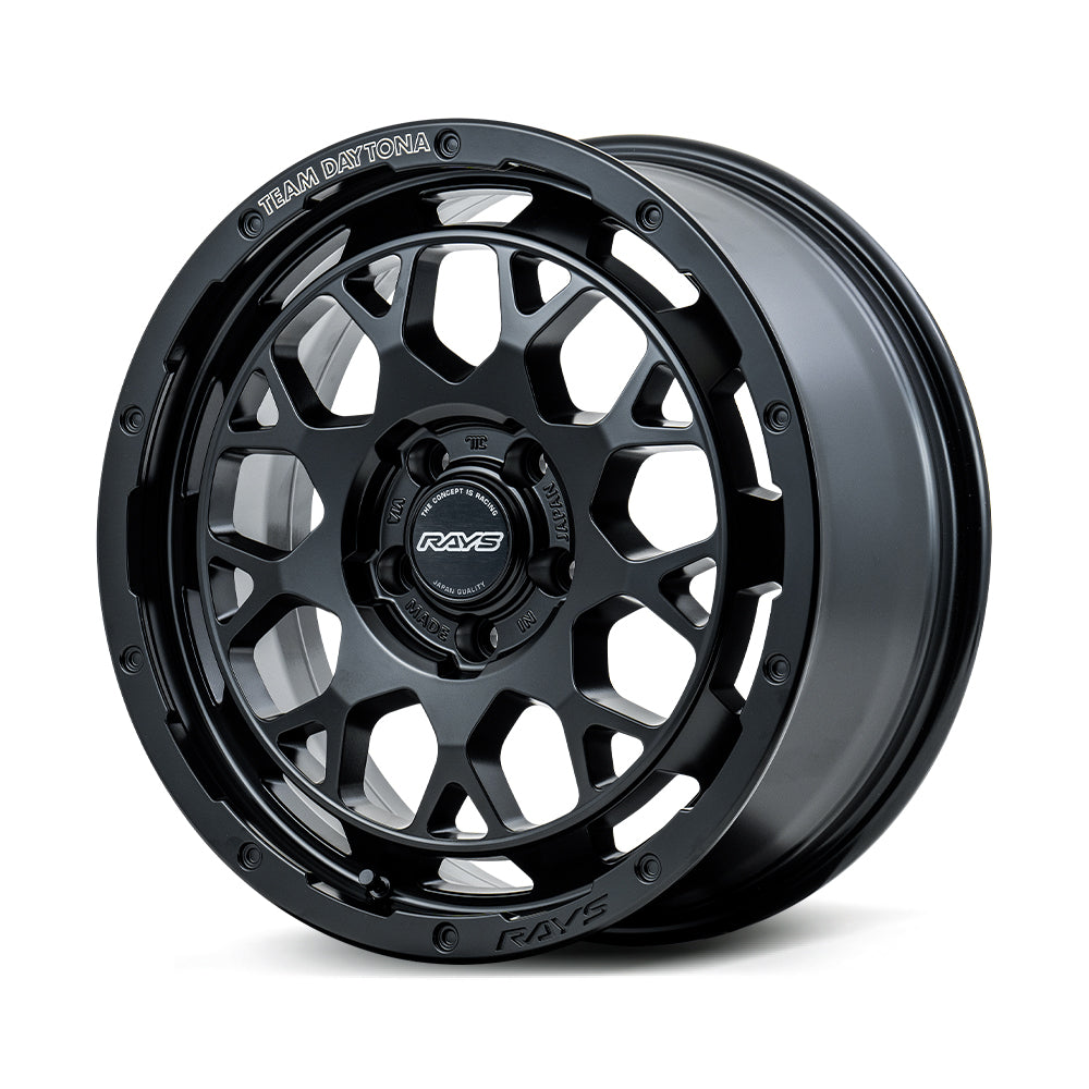RAYS TEAM DAYTONA M9+ 16X6J -5 5X139.7 SEMI-GLOSS BLACK (BOJ) 38126606515BOJ