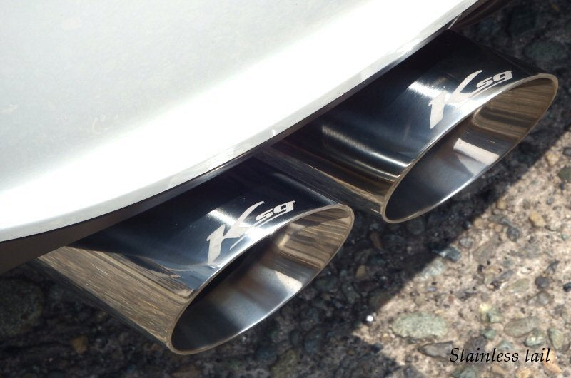 KREISSIEG F1 SOUND VALVETRONIC EXHAUST SYSTEM STAINLESS STEEL FLOATING CURL TAIL SANDBLASTED KSG LOGO MARK 2WD 410HP FOR MASERATI GHIBLI V6 2WD YEAR 2020~ 410HP MGB-01-STAINLESS-2WD-410HP-2020