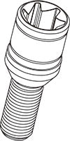 KYO-EI KICS MONOLIT BOLT PART REPLACEMENT PART FOR KICS MONOLITH BOLT (1 PIECE) FOR  ZMN8A35