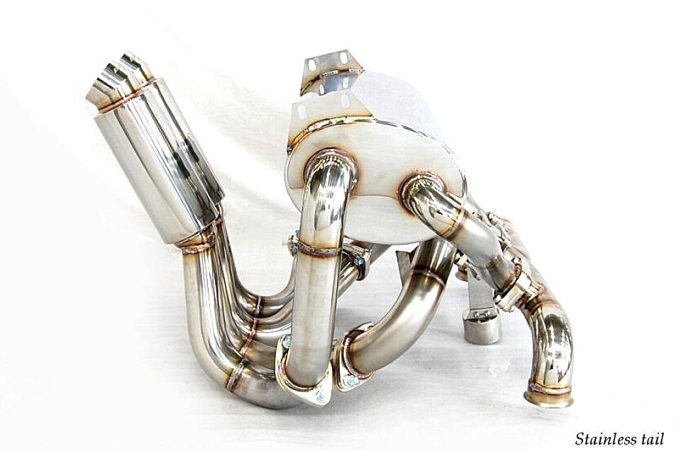 KREISSIEG F1 SOUND VALVETRONIC EXHAUST SYSTEM TITANIUM TAIL SANDBLASTED KSG LOGO MARK FOR LAMBORGHINI MURCIELAGO LAM-01-TITANIUM