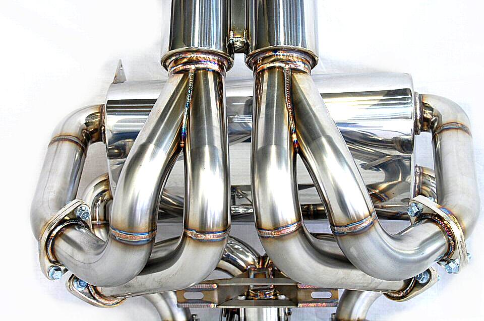 KREISSIEG F1 SOUND VALVETRONIC EXHAUST SYSTEM TITANIUM TAIL SANDBLASTED KSG LOGO MARK FOR LAMBORGHINI MURCIELAGO LAM-01-TITANIUM