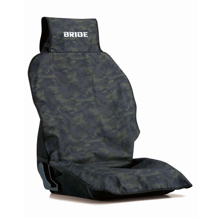 BRIDE BRIDE SEAT GUARD APRON FLAME-RETARDANT FABRIC CAMOUFLAGE GREEN P72CM1
