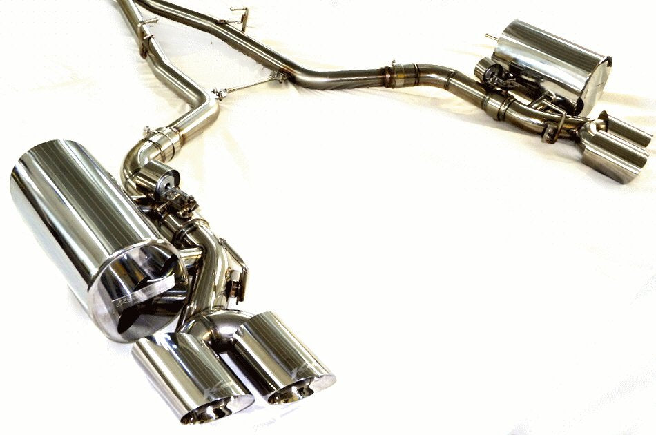 KREISSIEG F1 SOUND VALVETRONIC EXHAUST SYSTEM STAINLESS STEEL FLOATING CURL TAIL SANDBLASTED KSG LOGO MARK FOR V6 FOR MASERATI QUATTROPORTE S V6 3.0L Twin Turbo MQP-10-STAINLESS-S-V6