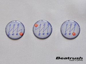 LAILE BEATRUSH TITANIUM GEAR KNOB TYPE EBR SANDBLAST M10x1 50P A91015TB-EBR