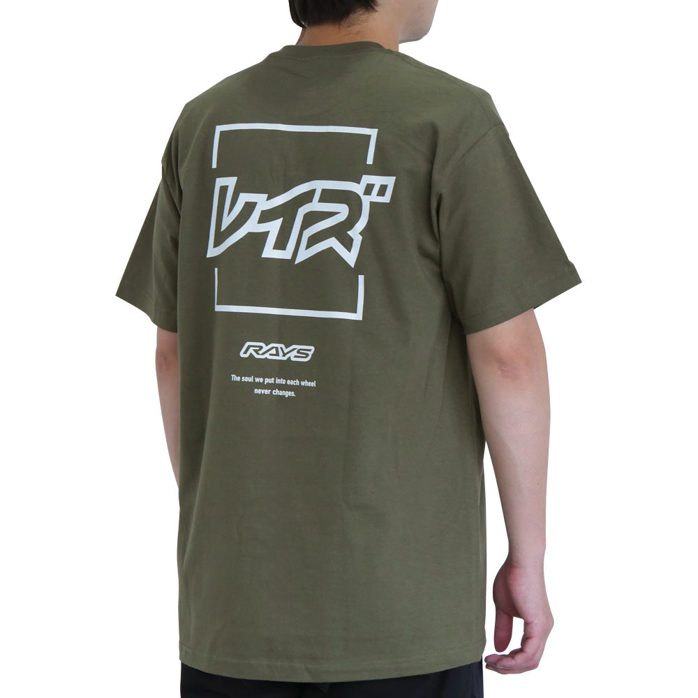 RAYS OFFICIAL T-SHIRT 25S KATAKANA RAYS MILITARY GREEN L 740925SRAYS33