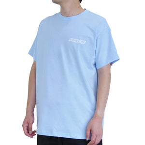 RAYS OFFICIAL T-SHIRT 25S KATAKANA RAYS WHEELS POWDER BLUE LARGE 740925SRAYS43