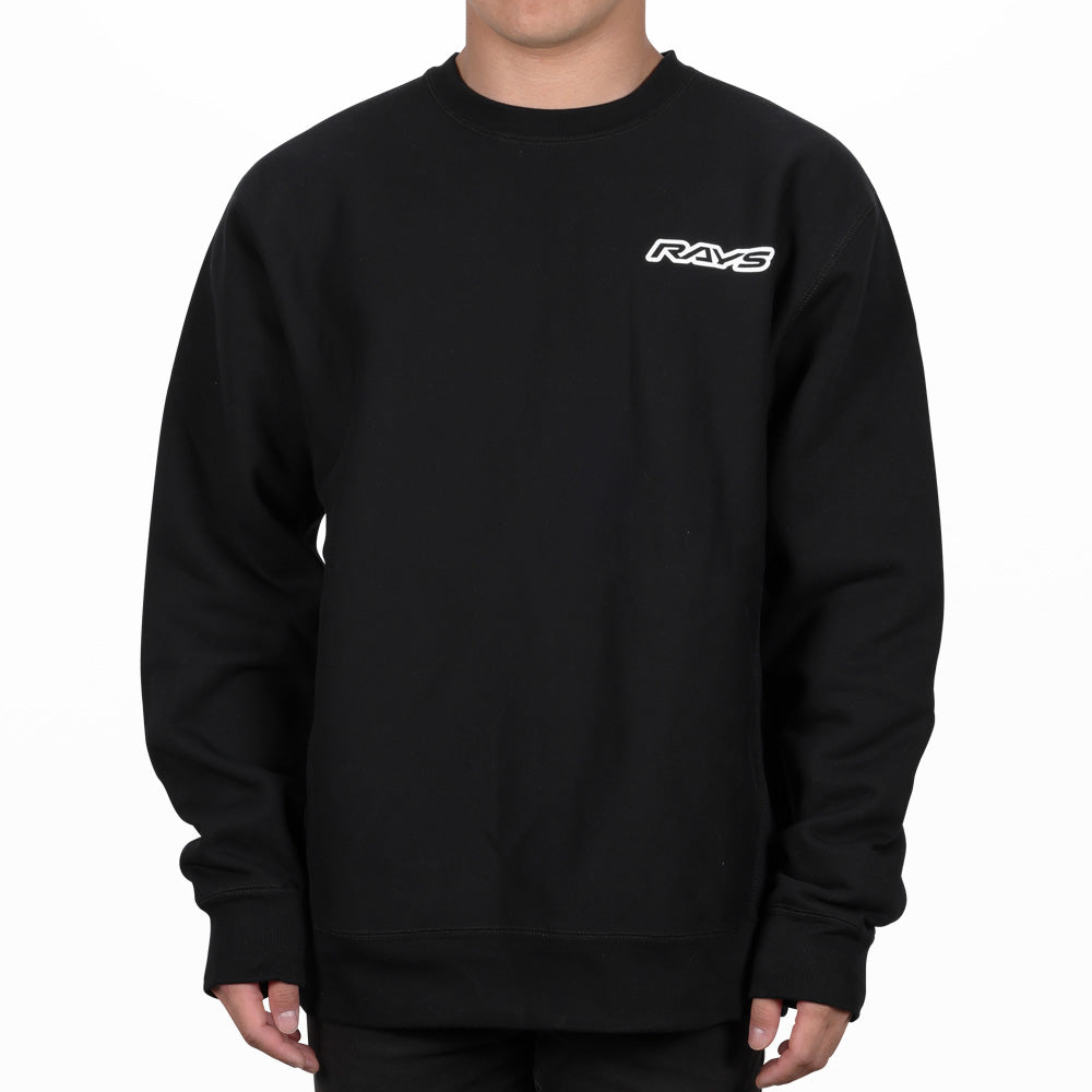 RAYS NO.20 CREWNECK SWEATER 24W BK SIZE XL BLACK FOR  7409030020168