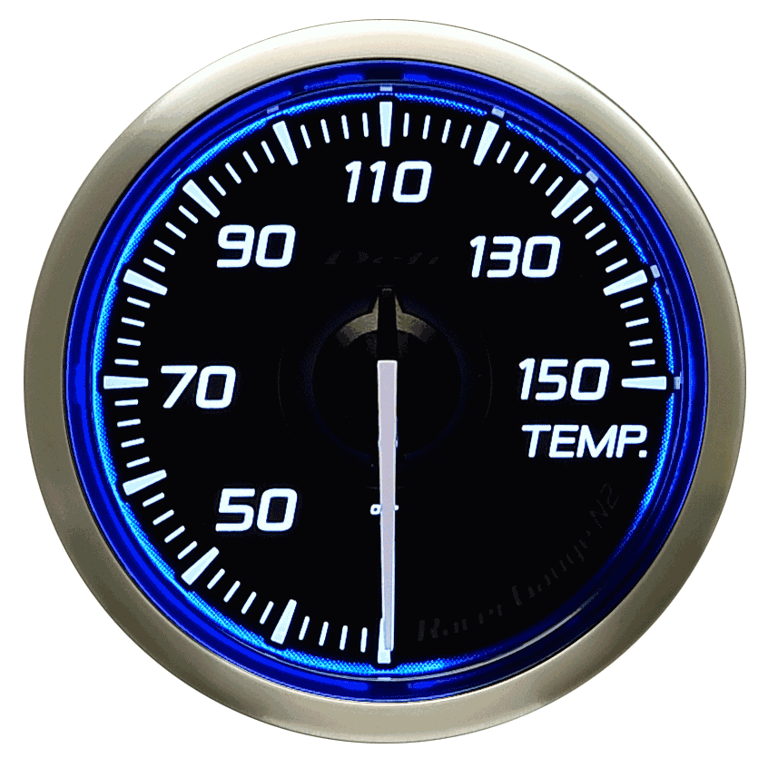 DEFI RACER GAUGE N2 TEMPERATURE 30~150C 52 BLUE DF16301