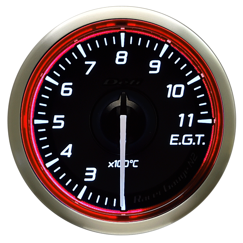 DEFI RACER GAUGE N2 EXHAUST TEMPERATURE 200~1100C 52 RED DF16403
