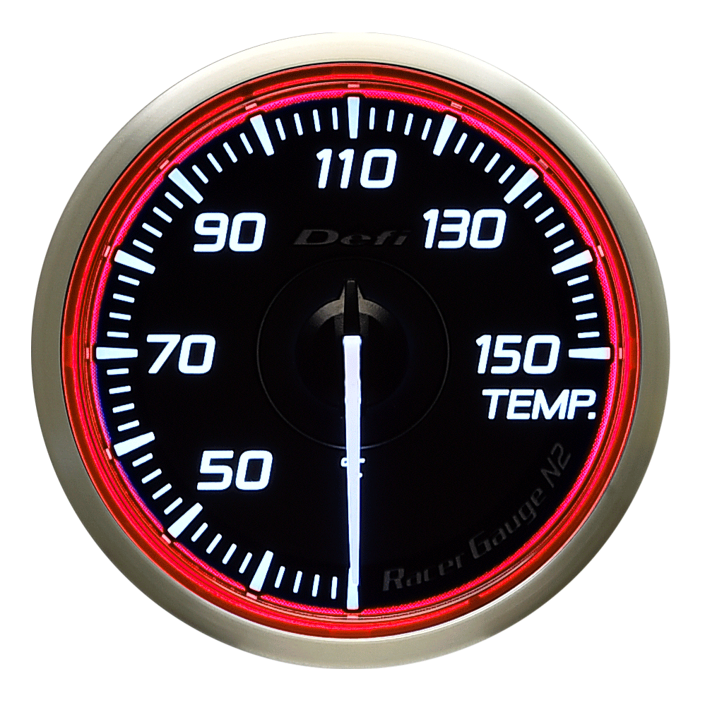 DEFI RACER GAUGE N2 TEMPERATURE 30~150C 60 RED DF16903