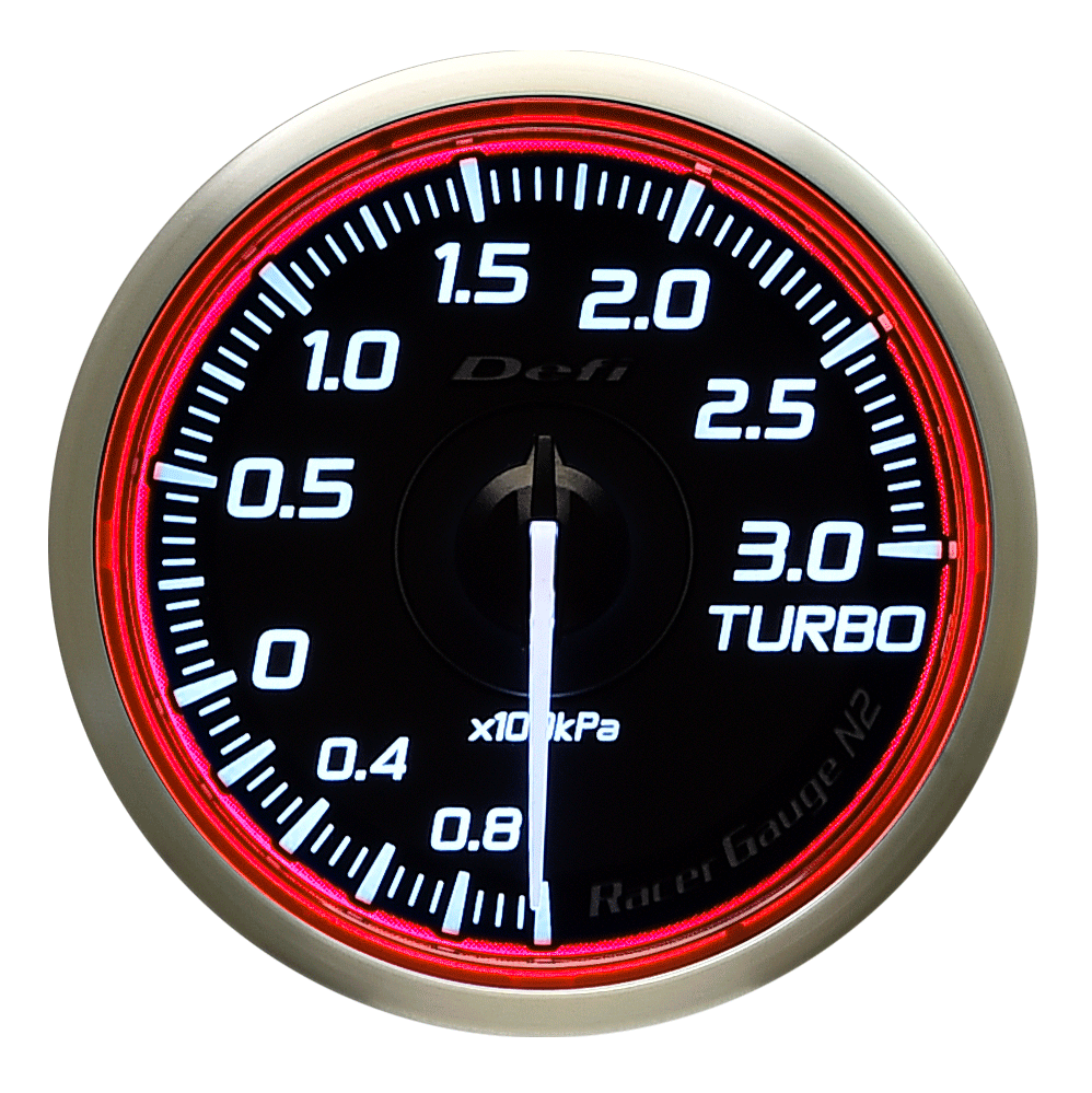 DEFI RACER GAUGE N2 TURBO -100kPa~+300kPa 60 RED DF16703