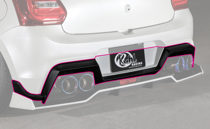 KUHL RACING 33R-SS REAR HALF SPOILER PAINTED 1 TONE FOR SUZUKI SWIFT SPORTS ZC33S KUHL-00006