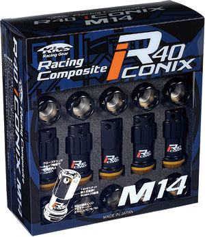 KYO-EI RACING COMPOSITE R40 ICONIX M14 X P1.25 (LOCK & NUT SET) (CAP ...