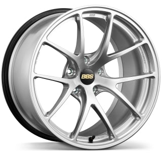 BBS FORGED ALUMINUM 1-PIECE WHEEL RI-A 18X8.0 45 5X120.0 DIAMOND SILVER (DS) RI-A069-DS
