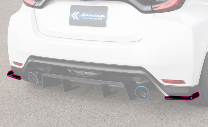 KUHL RACING KRUISE KR-GRYRR REAR SIDE DIFFUSER ONE TONE PAINTED FOR TOYOTA GR YARIS GXPA16 KUHL-00021