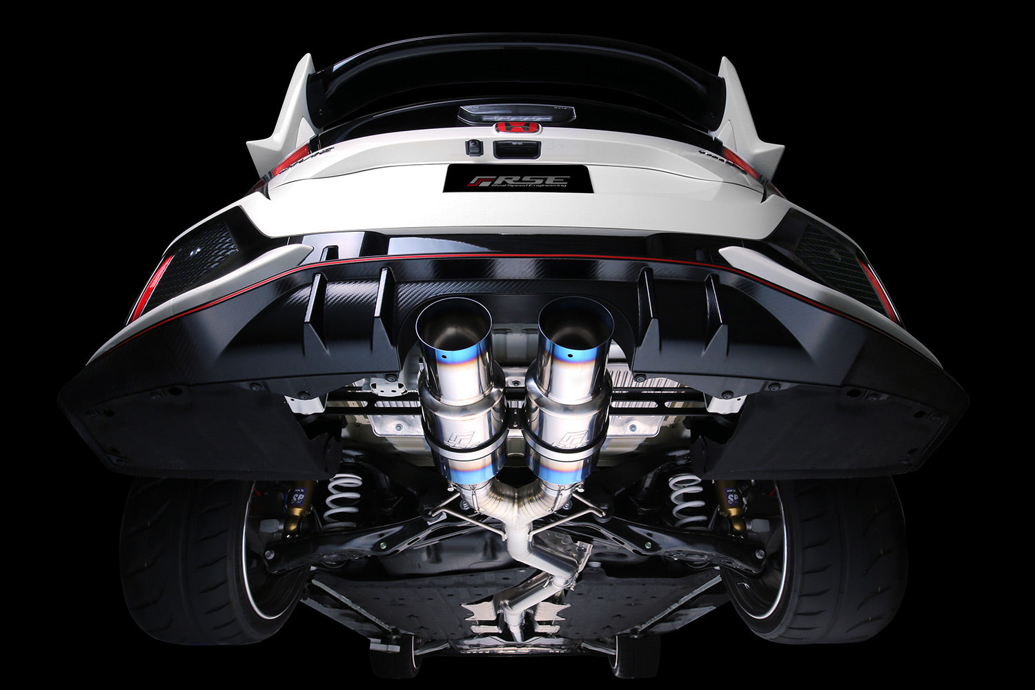 RSE FULL TITANIUM MUFFLER EXHAUST KIT TYPE-D FOR HONDA CIVIC TYPE R FK8 RB6090-HN06C