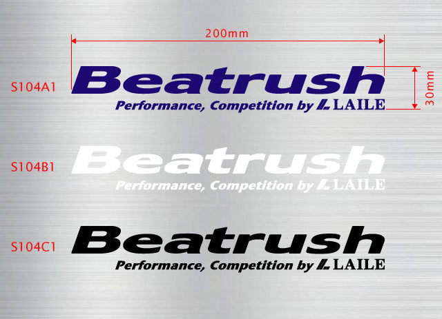 LAILE BEATRUSH BEATRUSH TYPE-B STICKER BLACK S104C1
