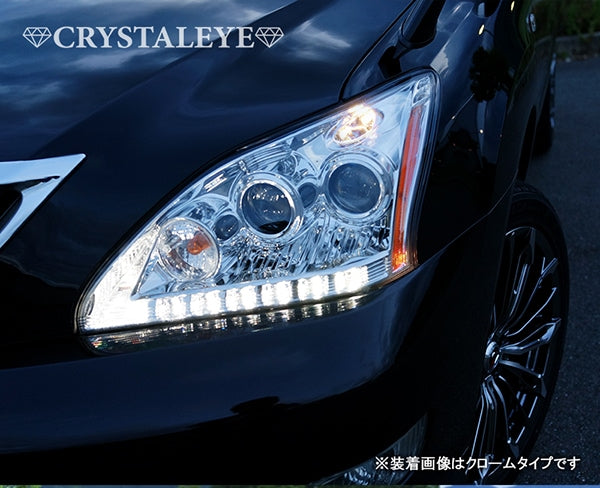 CRYSTAL EYE LEXUS STYLE HEADLIGHT V4 FLOWING SEQUENTIAL TURN SIGNAL TYPE [CHROME] FOR TOYOTA HARRIER 30  S263CR
