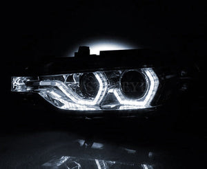 CRYSTAL EYE LATE STYLE LED HEADLIGHTS FOR BMW F30 F31 3 2012-2014 SEDAN EARLY HID VEHICLES S283CR