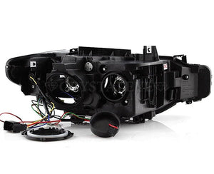 CRYSTAL EYE LATE STYLE LED HEADLIGHTS FOR BMW F30 F31 3 2012-2014 SEDAN EARLY HID VEHICLES S283CR