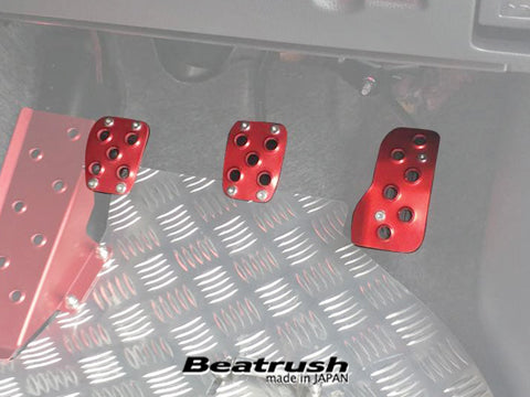 LAILE BEATRUSH FOOT PEDAL SET RED For TOYOTA GR YARIS GXPA16 YARIS MXPA10 S41018PS-AR