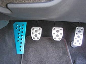 LAILE BEATRUSH DRIVER'S FOOTREST BLACK For SUBARU IMPREZA WRX STi GRB GVB S46020DRK