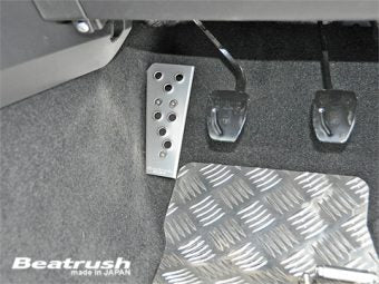 LAILE BEATRUSH DRIVER'S FOOTREST SILVER For SUBARU WRX STi VAB S46024DRS