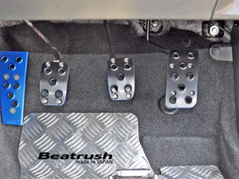 LAILE BEATRUSH FOOT PEDAL SET SILVER For SUBARU WRX STi VAB S46024PS-AS