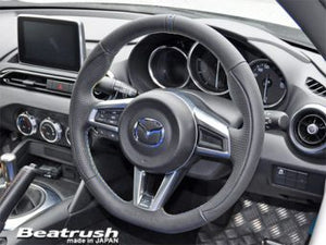 LAILE BEATRUSH SPORTS STEERING WHEEL CENTER MARK YELLOW For ROADSTER RF NDERC S75086SS2