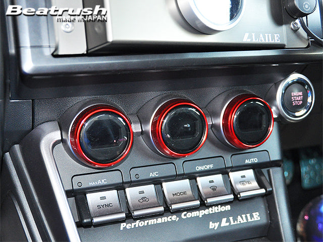 LAILE BEATRUSH AIR CONDITIONER DIAL RING RED FOR TOYOTA GR 86 ZN8 SUBARU BRZ ZD8 S76402ARR