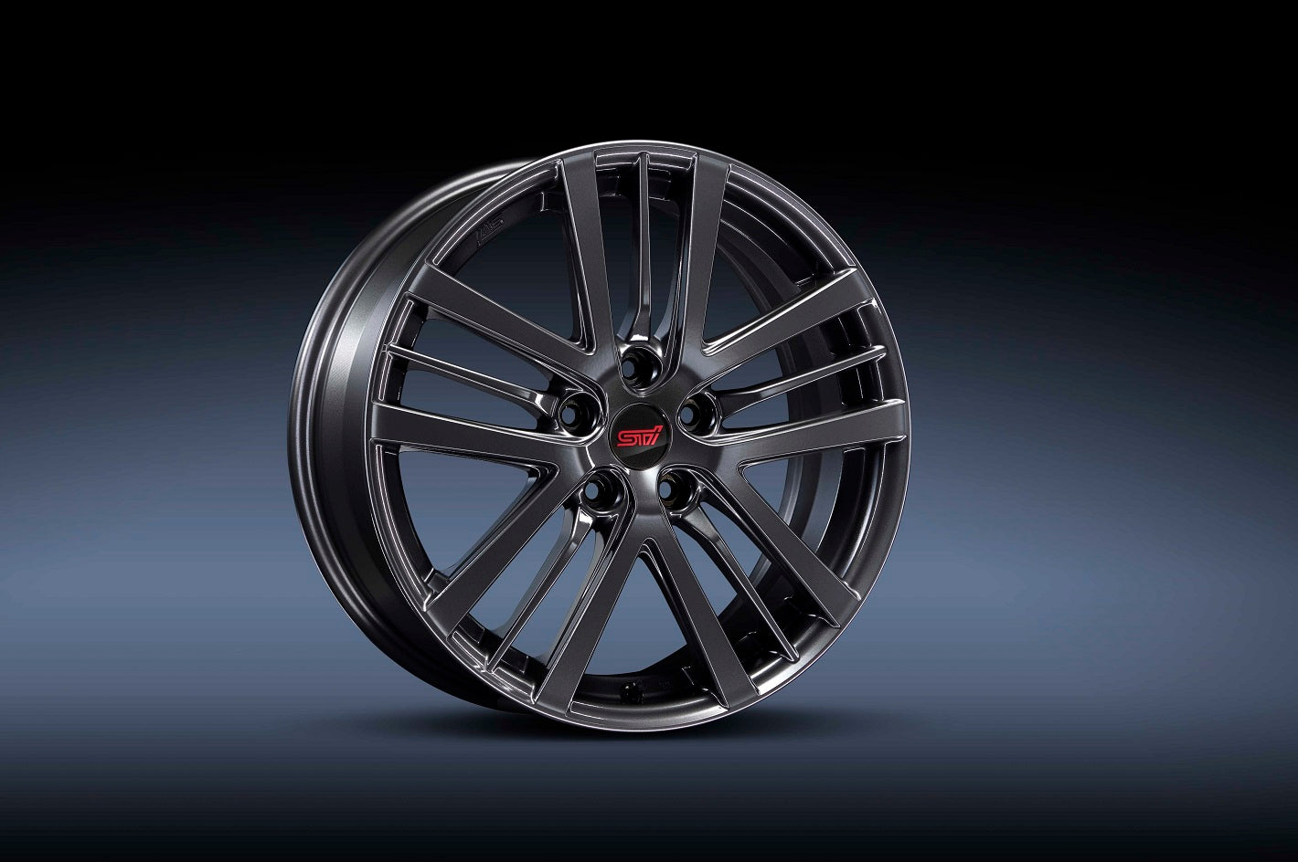 STI WHEEL 18INCH GUNMETALLIC 18X7J +55 5X114.3 FOR SUBARU CROSSTREK GU SG217FN010