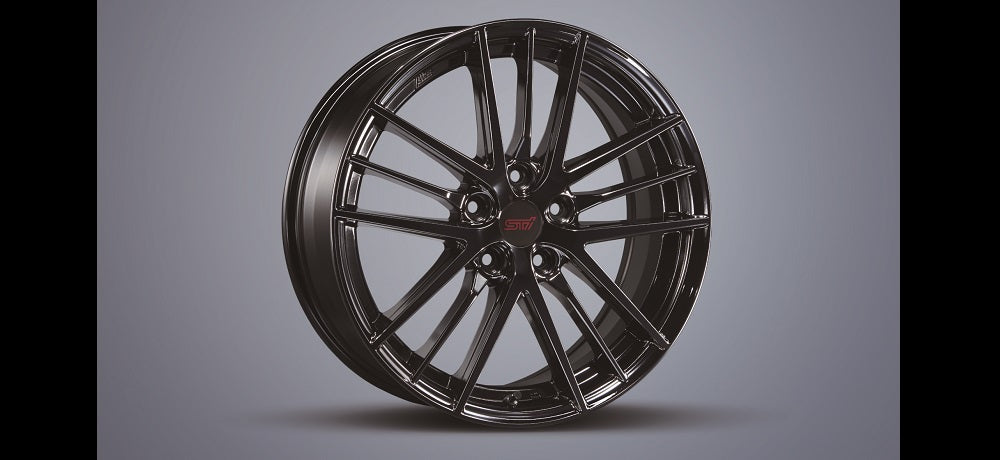 STI WHEEL 18x7.5J 48 55 5-114.3 BLACK For SUBARU LEVORG VN SG217VC020